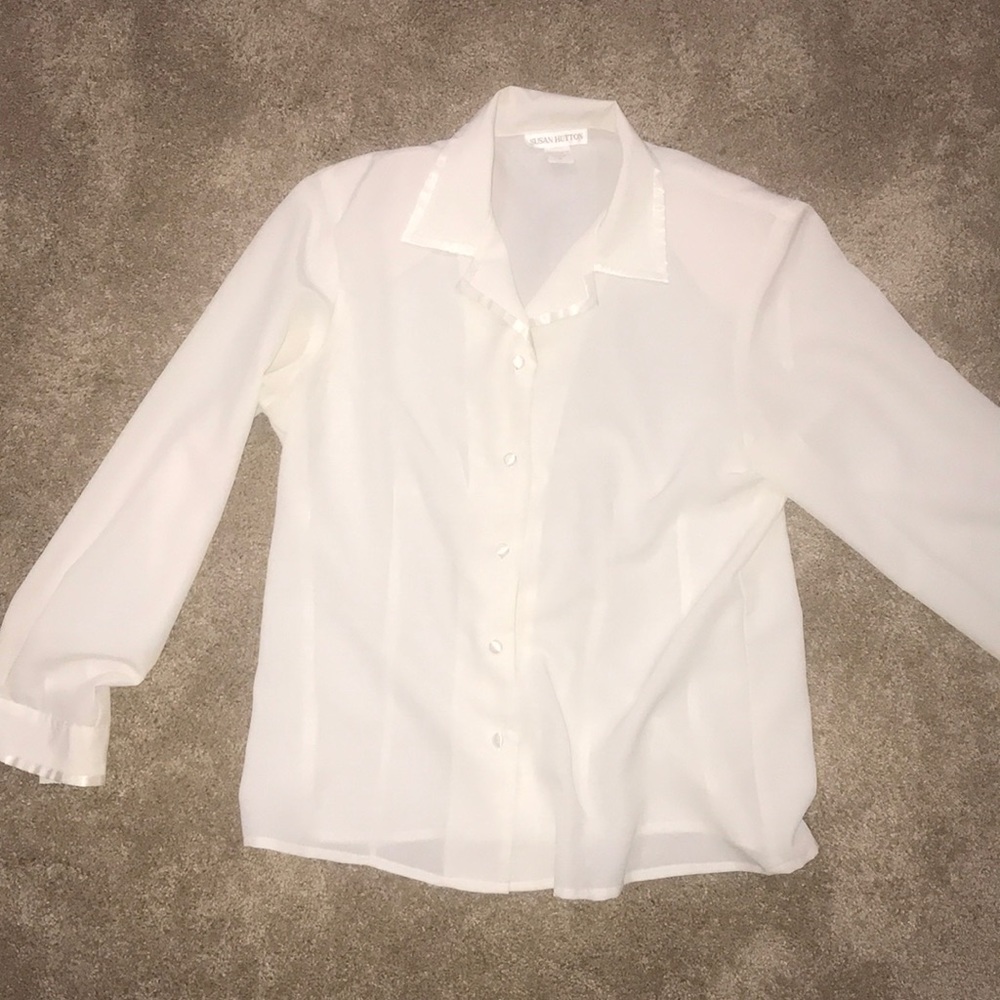 Susan Hutton Button Down Blouse Women’s Sz 12